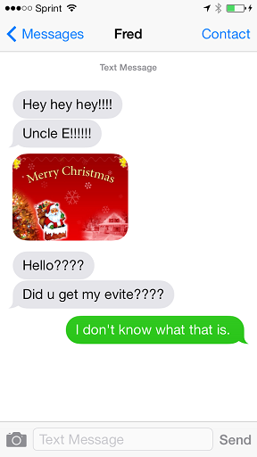 A Christmas Carol, in text message form